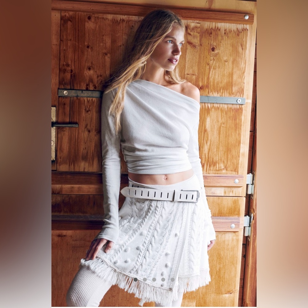 Free People One Shoulder Long Sleeve Tee